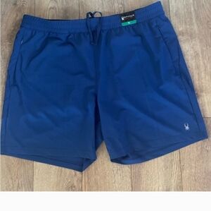 NWT SPYDER  Shorts with Logo X LARGE NAVY BLUE